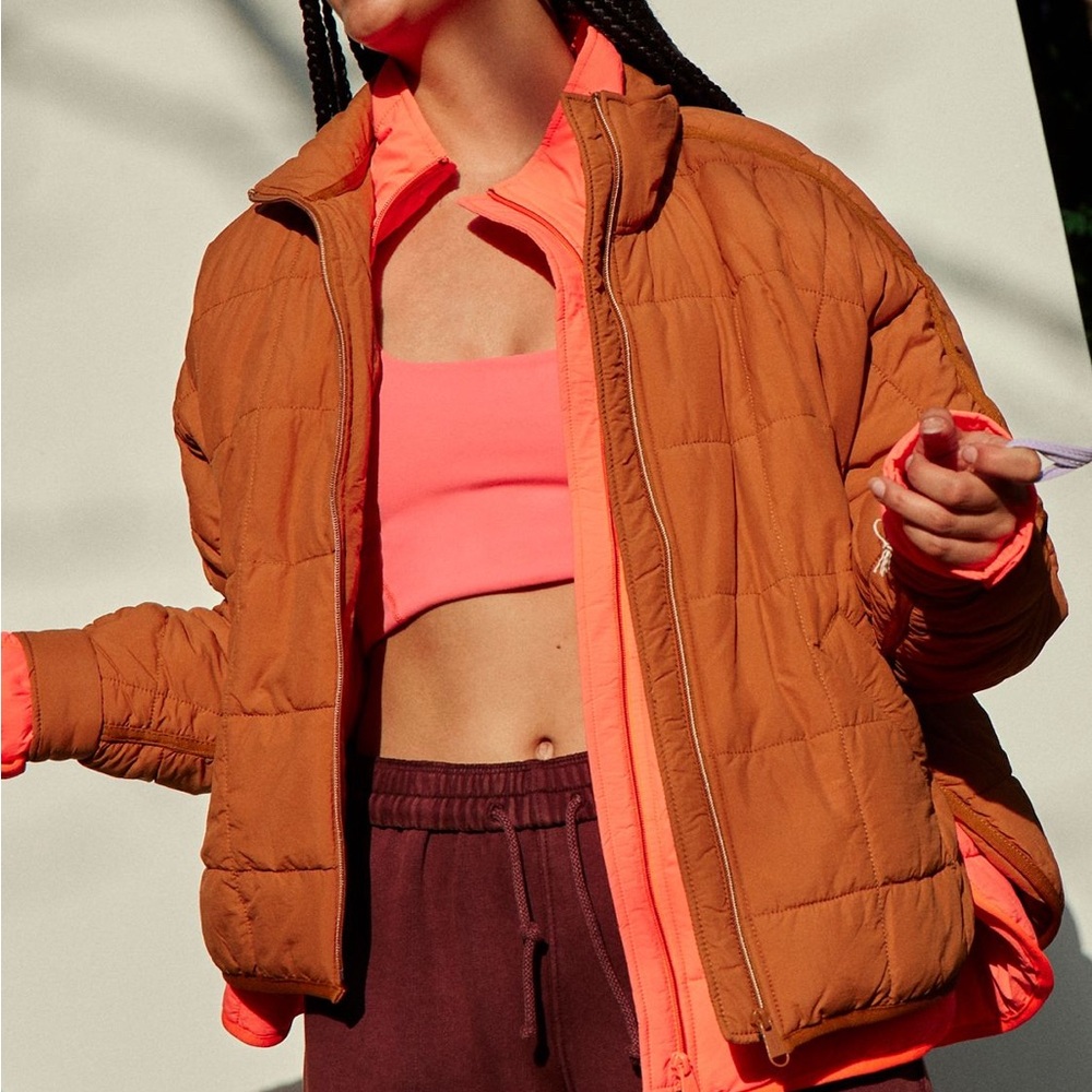 FP Movement Women’s Pippa Packable Rust Puffer Jacket